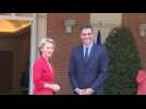 Caretaker PM Sanchez meets EU chief Ursula Von der Leyen
