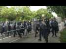 Clashes as Hong Kong protesters vent at China border traders (2)