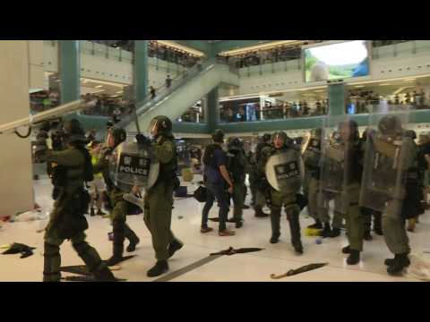 Mall clashes at latest Hong Kong anti-extradition march