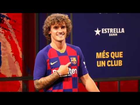 Football: Antoine Griezmann photo session at the Camp Nou