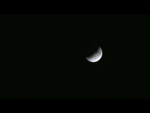 Partial lunar eclipse seen from Cyprus