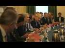Prime Minister Boris Johnson holds his first Cabinet meeting