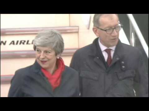 British PM Theresa May arrives for G20