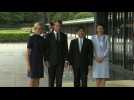 Macron meets Japan's Emperor Naruhito
