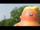CodePink deploys 'Baby Trump' blimp