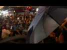 Riot police baton charge Hong Kong protesters