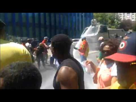 Swiss police fire water cannon, stun grenades at Cameroon protesters