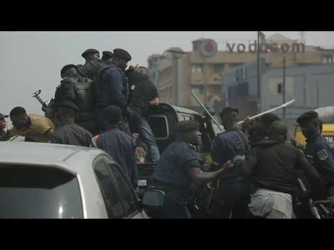 DR Congo police break up banned opposition march in Kinshasa