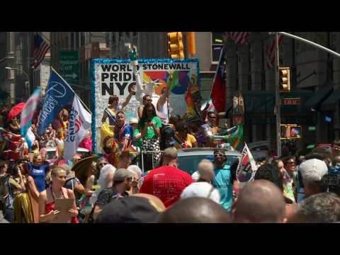 New York stages huge Gay Pride march, 50 years after Stonewall