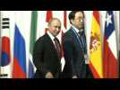 Vladimir Putin arrives at the G20 venue