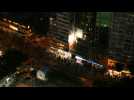 Hong Kong anti-government protest continues past nightfall