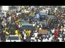 Thousands of Guineans demonstrate in support of President Conde