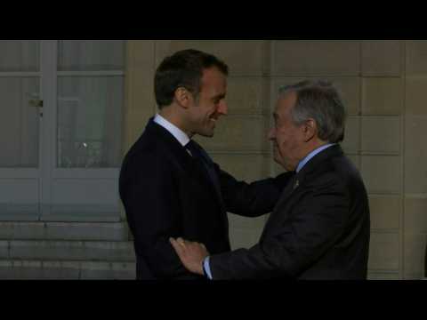 UN Secretary general Guterres meets Macron ahead of Paris Peace Forum