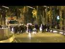 Pro-independence protesters block roads in Barcelona