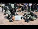 Hong Kong police make arrests in Central district