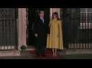 NATO leaders arrive for evening reception at Downing Street
