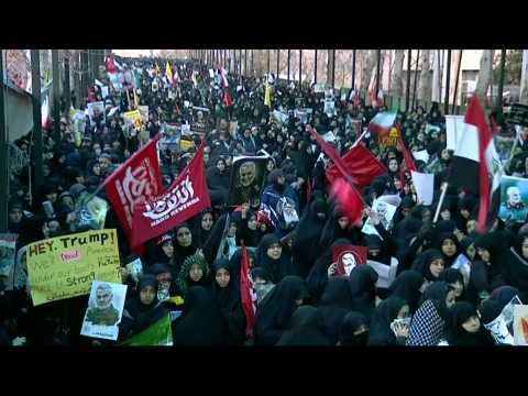 Mourners pack Tehran to grieve Iranian general Soleimani
