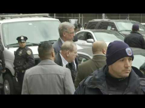 Harvey Weinstein leaves court sex crimes trial opens in New York