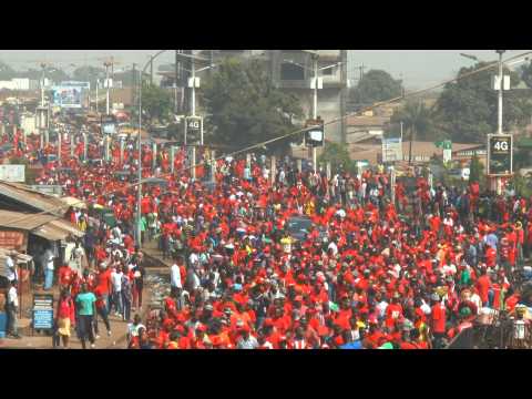 Mass protests in Guinea against possible third term for President Conde