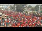 Mass protests in Guinea against possible third term for President Conde