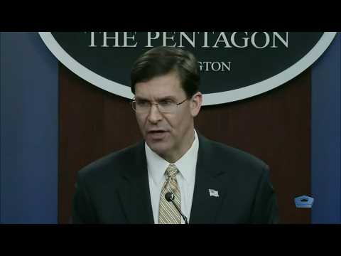 Pentagon chief Esper: Policy unchanged, US not leaving Iraq
