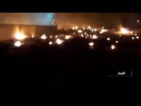 Images of the aftermath of Ukrainian plane crash in Tehran
