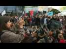 Climate activists gather for Fridays for the Future event in Madrid