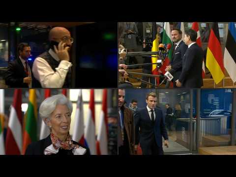 European leaders arrive in Brussels for second day of EU summit