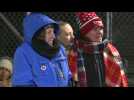 Trump supporters stand in line hours ahead of evening rally