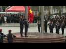 Flag raising ceremony for 20th anniversary of Macau handover to China