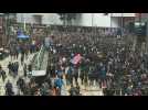Hong Kong: Thousands gather for New Year's Day protest