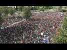 Protesters gather in Santiago against President Pinera's government