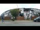 Circus tent burned in evening of riots west of Paris