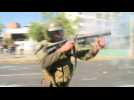 Chile: riot police fire tear gas at protesters