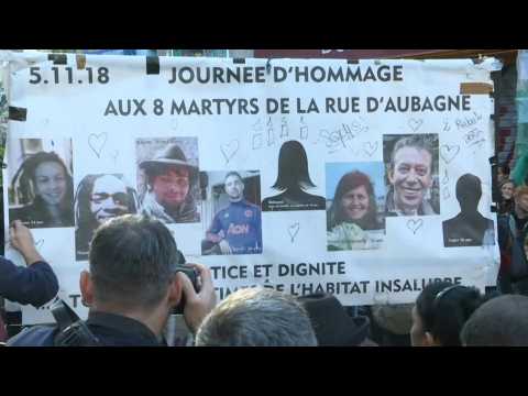 One year after building collapse, Marseille pays tribute to the victims