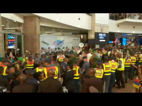South Africa's Springboks return home after Rugby World Cup triumph
