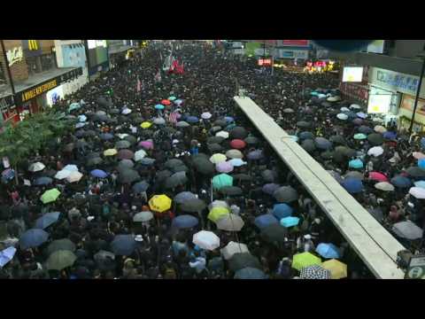 Tens of thousands hit streets of Hong Kong for huge rally