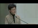 Hong Kong leader says campus protesters must surrender