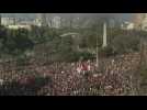 Thousands gather at Chile's Italy Square for anti-govt protest