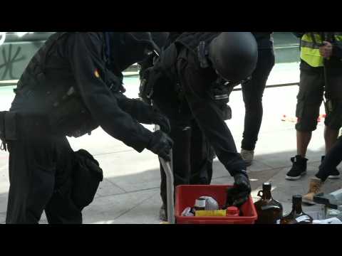 HK police search for petrol bombs, dangerous materials at ransacked campus