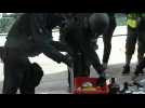 HK police search for petrol bombs, dangerous materials at ransacked campus