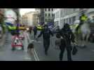 Officers and police dogs at London Bridge after stabbing