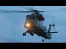 Air Force helicopters arrive at airport for NZ recovery mission