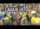 Demonstration against former Brazilian president Lula's release from jail