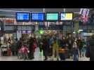 23rd day of transport strike in France, images from Gare Montparnasse station