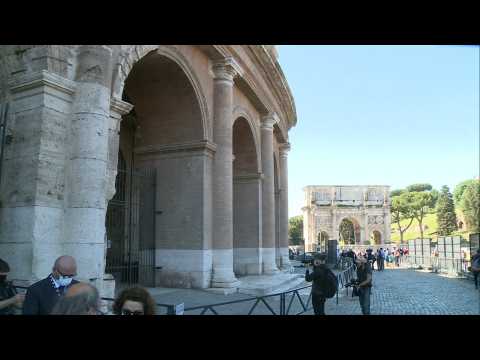 Rome's Colosseum reopens to visitors after months-long closure
