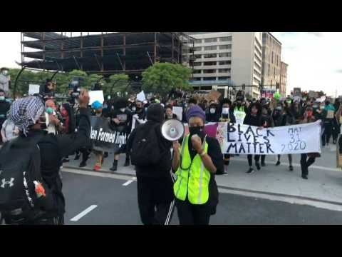 Death of George Floyd: Anti-racism march held in Boston