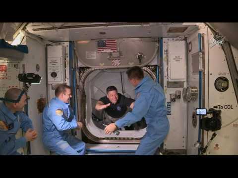 US astronauts on landmark SpaceX mission board the ISS
