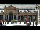 Queues at London's Covent Garden as shops reopen