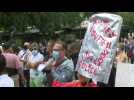 Rally in support of the police force outside headquarters in Paris